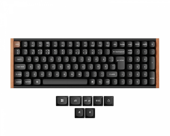 Keychron K4 HE SE QMK Langaton Näppäimistö [Gateron 2.0 Purple Magnetic Switch] - Wood Black (DEMO)