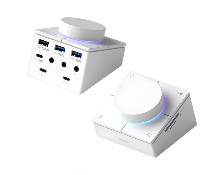 Hagibis USB-C-keskitin säätimellä ja pikanäppäimillä - Valkoinen (DEMO)