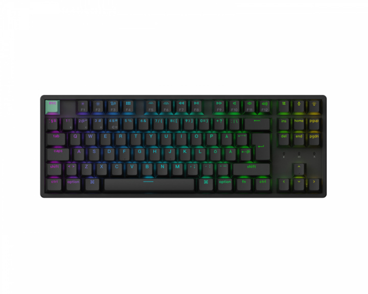 Keychron K8 HE Langaton QMK -näppäimistö [Gateron 2.0 Purple Magnetic Switch] - Musta (DEMO)