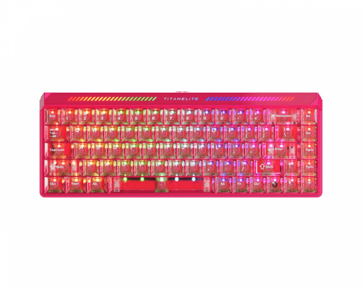 FGG Titan 68 Turbo HE Näppäimistö [Magneto RGB-kytkin] – Punainen (DEMO)