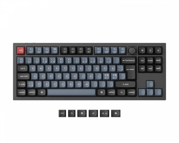 Keychron Q3 Pro Hotswap Knob ISO Näppäimistö – Musta [K Pro Red] (DEMO)