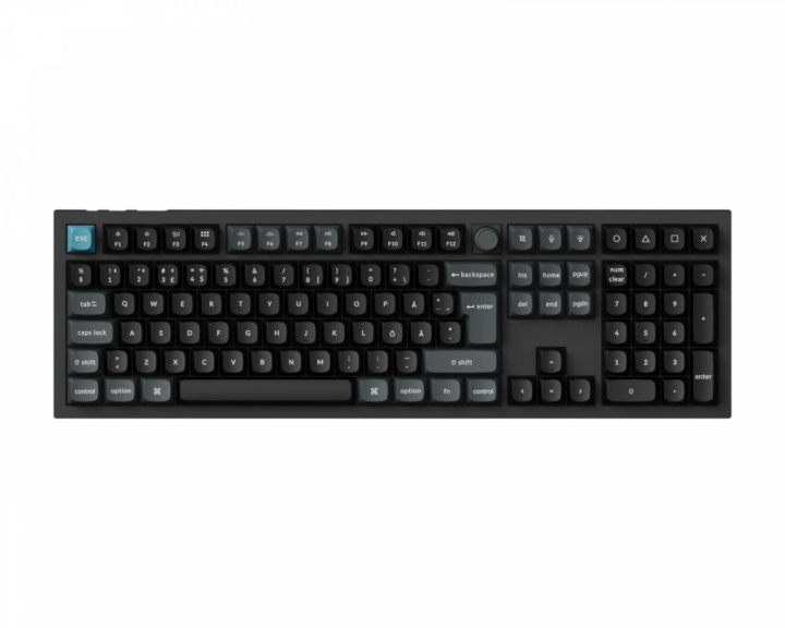 Keychron Q6 Ultra 8K Hotswap Knob ISO Langaton Näppäimistö - Musta [Silk POM Red] (DEMO)