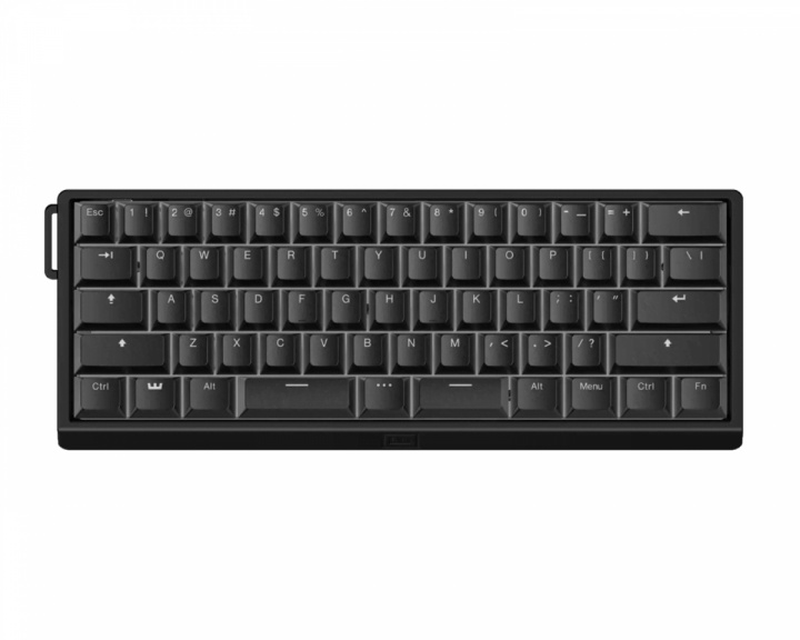 Wooting 60HE V2 -näppäimistö - ANSI Split Spacebar - Black Aluminium