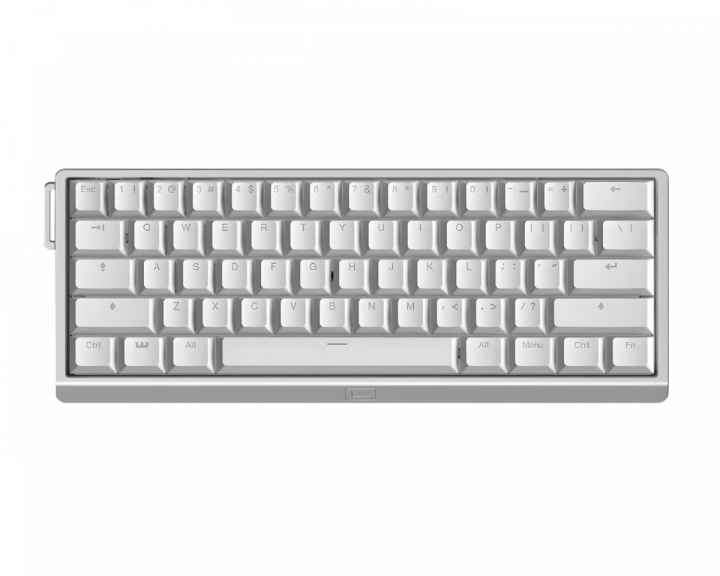 Wooting 60HE V2 -näppäimistö - ANSI Non Split Spacebar - Silver Aluminum (DEMO)
