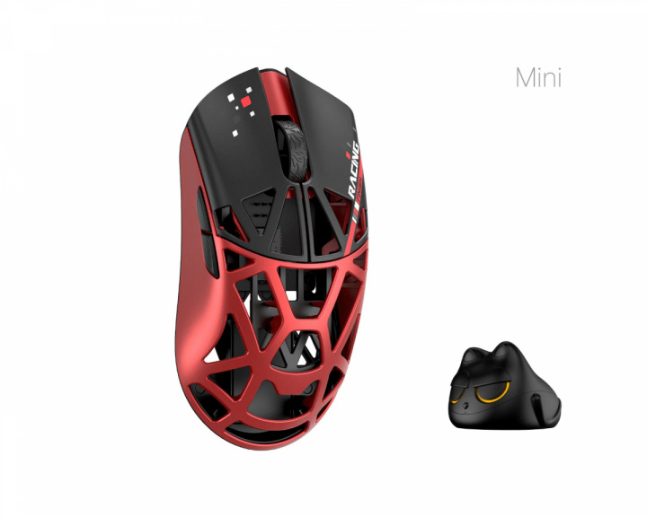 WLMouse Beast X Mini Pro - Punainen/Musta [Omron Opticals] - Vankka Sivu (DEMO)
