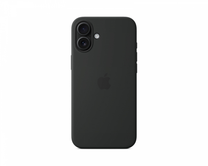 Apple iPhone 16 Plus MagSafe-yhteensopiva silikonikuori - Musta (DEMO)