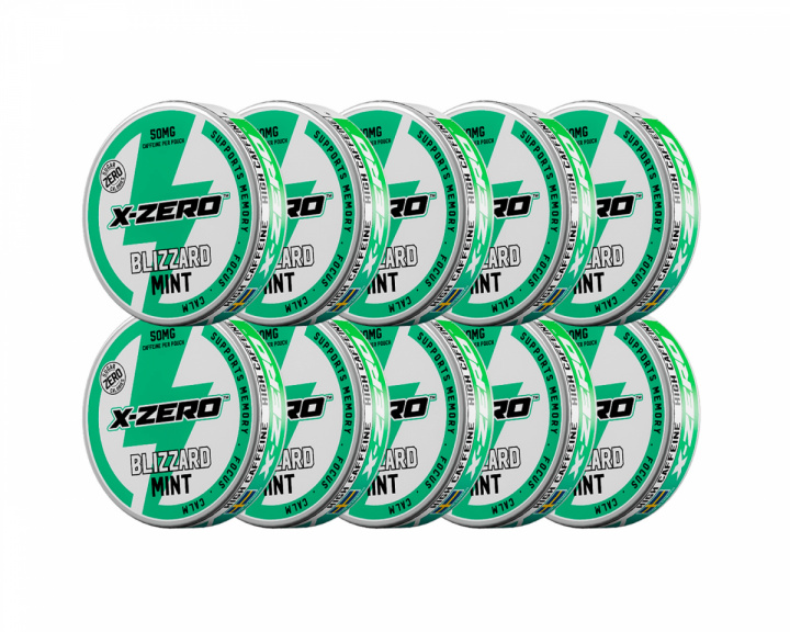 X-Gamer Pouch Energy - Blizzard Mint (10 kpl)