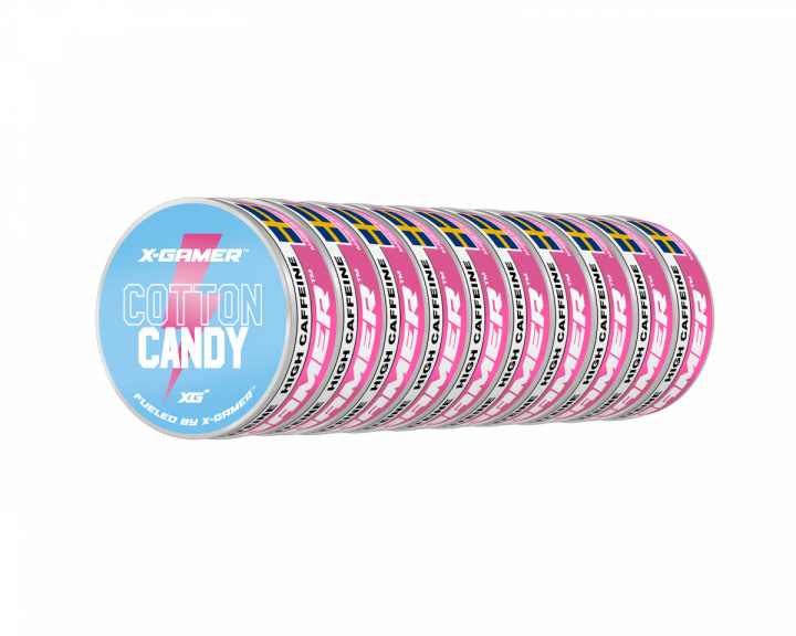 X-Gamer Pouch Energy - Cotton Candy (10 kpl)