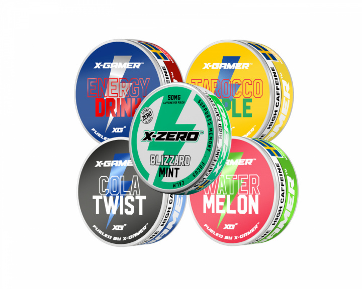 X-Gamer Pouch Energy - Flavour Combo (5 kpl)