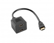 Adapter HDMI-AM - HDMI-AF X2 Splitter 20 cm