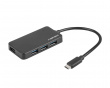 USB Hub 3.0 Silkworm USB-C 4-ports -Adapteri