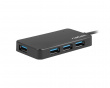 USB Hub 3.0 Silkworm USB-C 4-ports -Adapteri