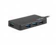 USB Hub 3.0 Silkworm USB-C 4-ports -Adapteri