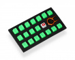 18-näppäimen Kumi Double-shot Backlit Keycaps Neonvihreä