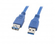 USB-Jatkokaapeli 3.0 AM-AF Sininen (1.8 m)
