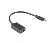 Micro USB (Uros) -> USB-A (Naaras) 2.0 15cm Adapteri OTG
