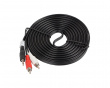 Äänikaapeli3.5mm -> 2xRCA (5 m) Musta