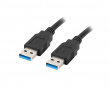 USB-A -> USB-A 3.0 Kaapeli Musta (0.5 m)