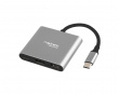 Multi Port Fowler USB-C -> 2xUSB 3.0/HDMI 4K/RJ45/TYPE-C/SD/MICRO SD