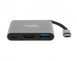 Multi Port Fowler USB-C -> 2xUSB 3.0/HDMI 4K/RJ45/TYPE-C/SD/MICRO SD