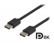 DisplayPort Kaapeli 8K Musta (3 metriä)