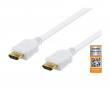 Premium HDMI 2.0 Kaapeli, Ethernet, 4K, 2 Meter - Valkoinen