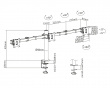 Pöytäkiinnike tietokoneen Näytölle - 3 Näyttöä
