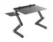 Height Adjustable Laptop Desk with Mouse Pad Side Mount