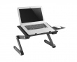 Height Adjustable Laptop Desk with Mouse Pad Side Mount