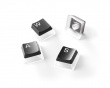 Prism PBT Double-shot Pudding Keycap Set Nordic - Musta