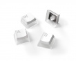 Prism PBT Double-shot Pudding Keycap Set Nordic - Valkoinen