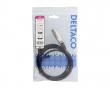 XLR > 3,5 mm adapter, 1,5 m, 3-pin XLR, Cisco pinout - Musta