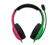 LVL40 Stereo Pelikuulokkeet (Nintendo Switch) - Vaaleanpunainen/Vihreä