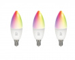 3x RGB LED-Älylamppu E14 Wi-Fi