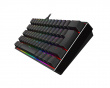 Aeon RGB Hotswap PBT Pelinäppäimistö [Gateron Optical Red] - Musta
