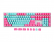 PBT Doubleshot Shine-through 116-Key Keycap Set - Miami