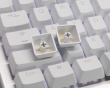 PBT Doubleshot Shine-through 114-Key Keycap Set - Orchid White