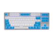 PBT Doubleshot Shine-through 114-Key Keycap Set - Blue Drop