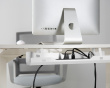 Premium Under-desk Cable Tray - Johtokouru Valkoinen