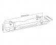 Premium Under-desk Cable Tray - Johtokouru Musta