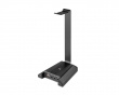 Premium RGB Headset Docking Station - kuuloketeline Musta