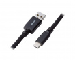 Classic Coiled Cable USB A to USB Type C, Midnight Black - 150cm