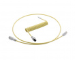 Pro Coiled Cable USB A to USB Type C, Lemon Ice - 150cm