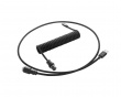 Pro Coiled Cable USB A to USB Type C, Midnight Black - 150cm