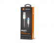 PRATI Charging Cable Micro USB > USB-A 2.0 - Silver LED 1m