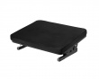 Ergonomic Tiltable Footrest with Soft Cover - jalkatuki Musta