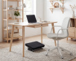 Ergonomic Tiltable Footrest with Soft Cover - jalkatuki Musta