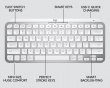 MX Keys Mini Wireless Keyboard - Langaton Näppäimistö - Pale Grey