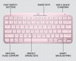 MX Keys Mini Wireless Keyboard - Langaton Näppäimistö - Rose
