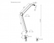 Studio Mircrophone Arm - Mikrofoniteline Musta